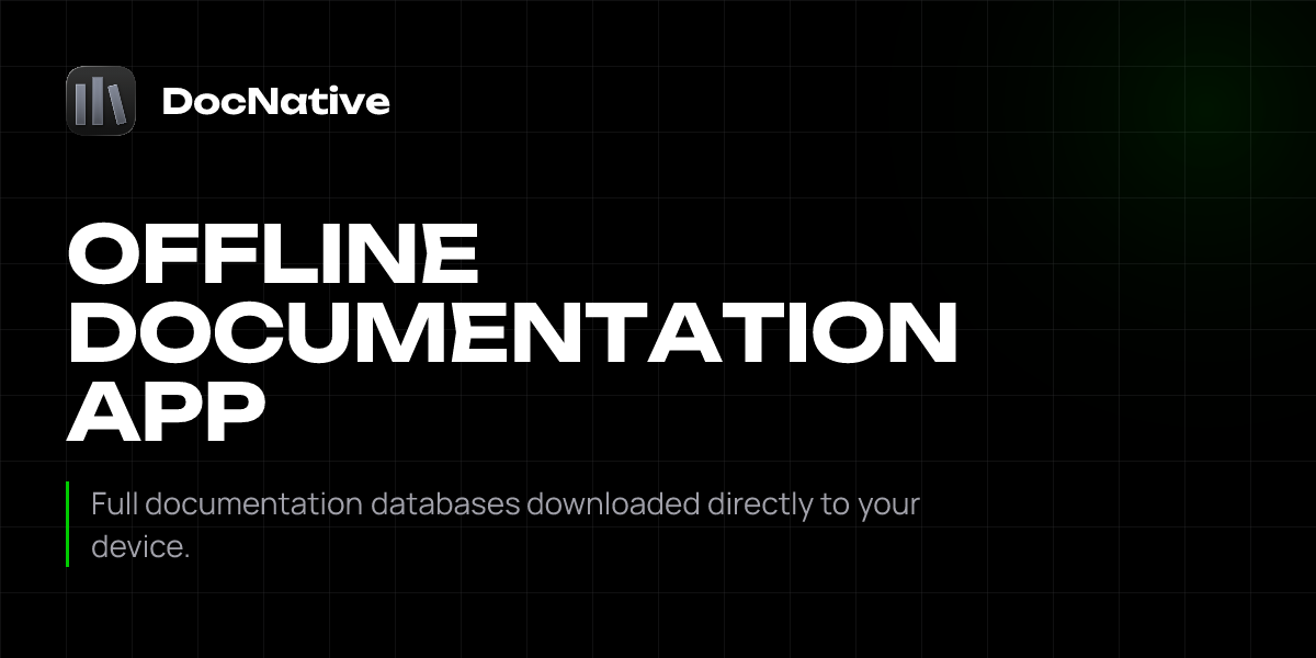 unity - manual: offline documentation Images High... Offline Documentation App for Developers | DocNative | DocNative