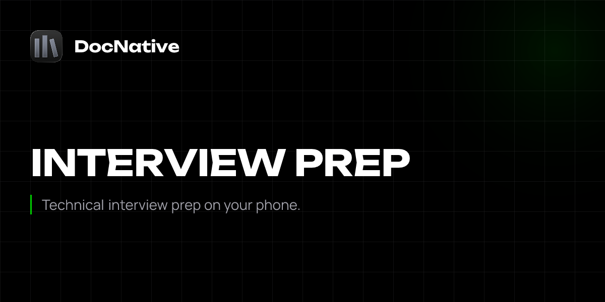 Interview Prep with Offline Docs | DocNative | DocNative